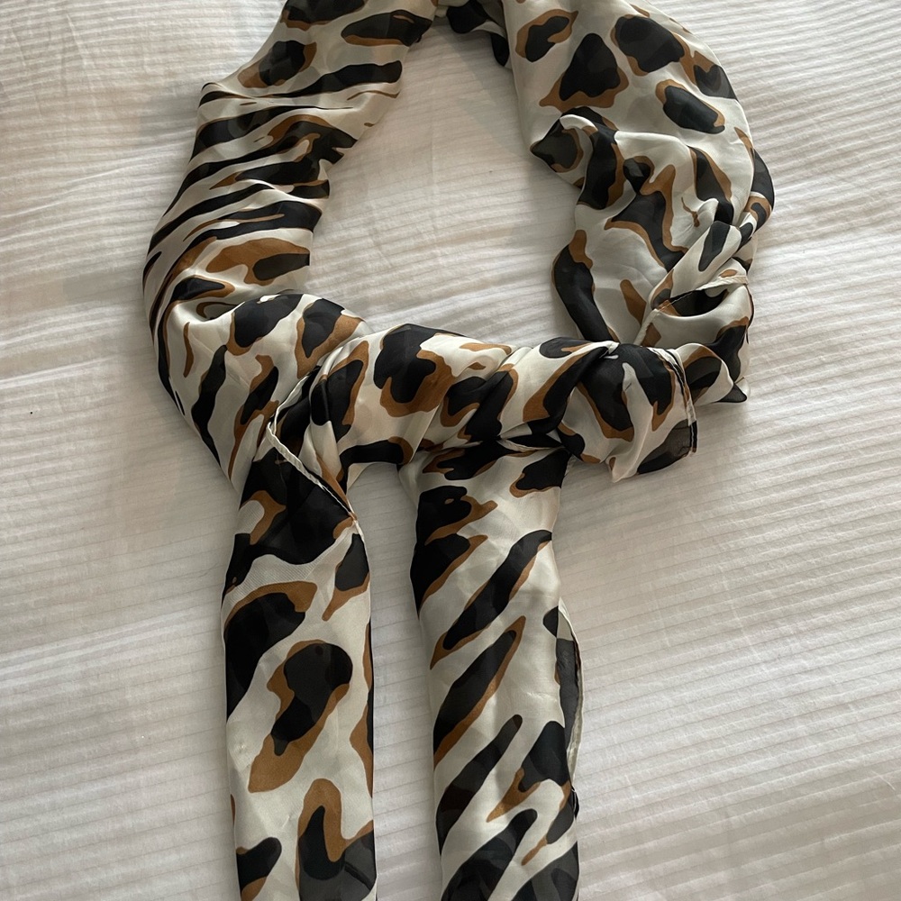 Apt. 9 Animal Print Scarf - Black, Brown, Cream